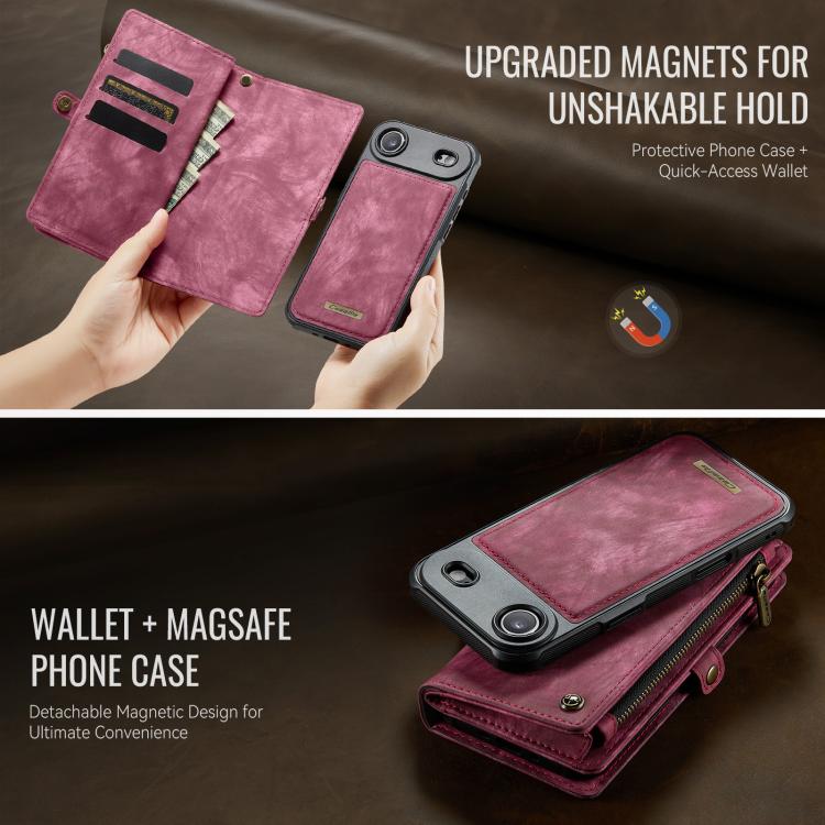 For iPhone Air CaseMe 008 Detachable Multifunctional Leather Phone Case