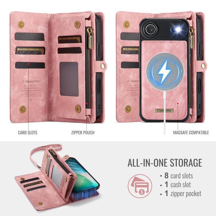 For iPhone Air CaseMe 008 Detachable Multifunctional Leather Phone Case