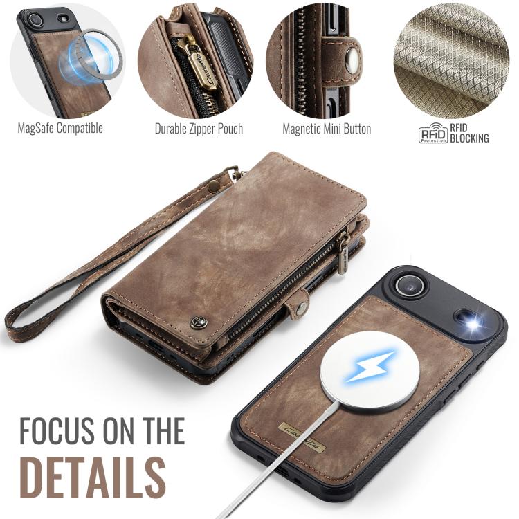 For iPhone Air CaseMe 008 Detachable Multifunctional Leather Phone Case