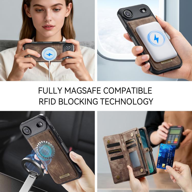 For iPhone Air CaseMe 008 Detachable Multifunctional Leather Phone Case
