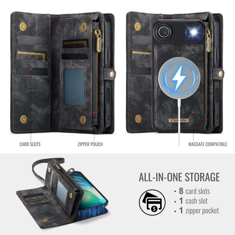 For iPhone Air CaseMe 008 Detachable Multifunctional Leather Phone Case