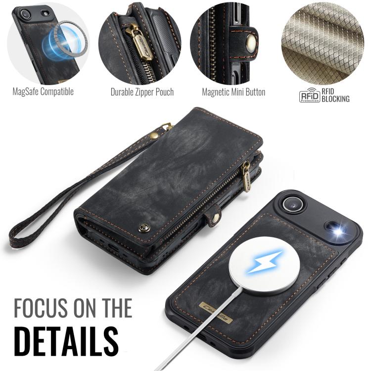 For iPhone Air CaseMe 008 Detachable Multifunctional Leather Phone Case
