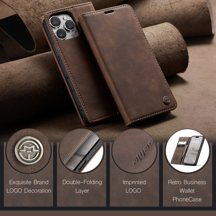 For iPhone 16 Pro Max CaseMe 013 Multifunctional Horizontal Flip Leather Phone Case