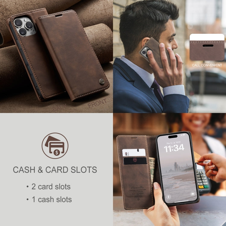For iPhone 16 Pro Max CaseMe 013 Multifunctional Horizontal Flip Leather Phone Case