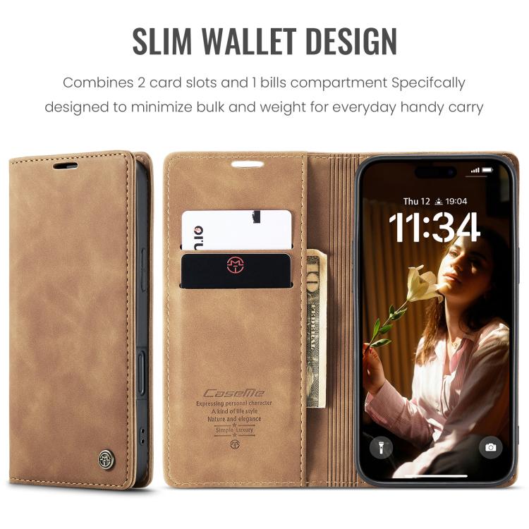 For iPhone 16 Pro Max CaseMe 013 Multifunctional Horizontal Flip Leather Phone Case