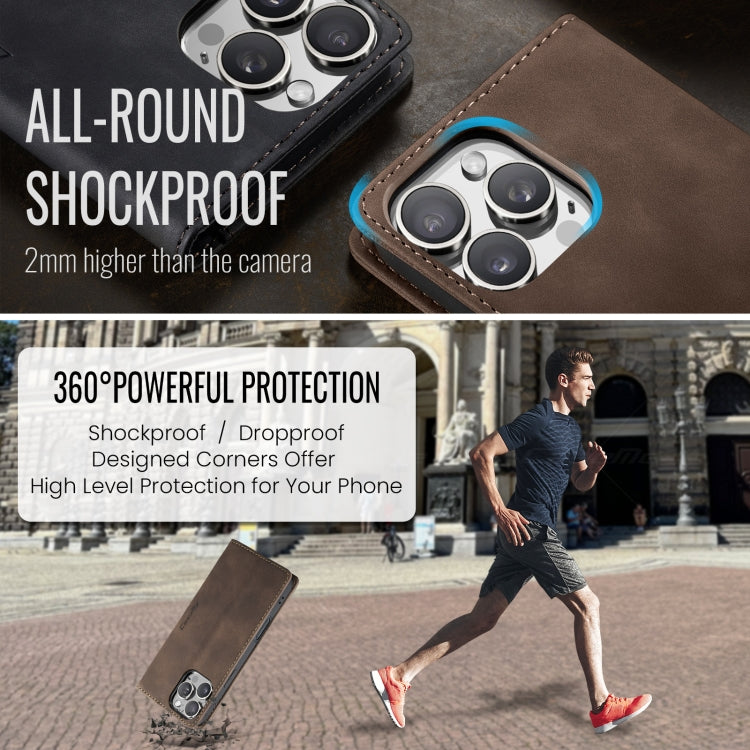 For iPhone 16 Pro CaseMe 013 Multifunctional Horizontal Flip Leather Phone Case