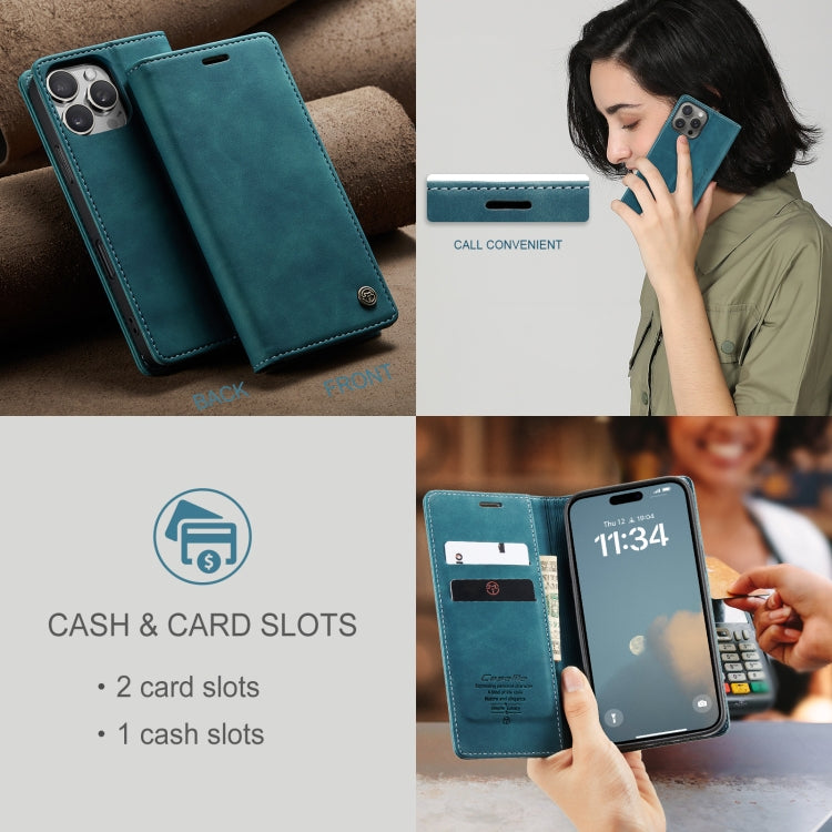 For iPhone 16 Pro CaseMe 013 Multifunctional Horizontal Flip Leather Phone Case
