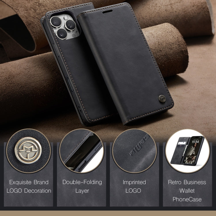 For iPhone 16 Pro CaseMe 013 Multifunctional Horizontal Flip Leather Phone Case