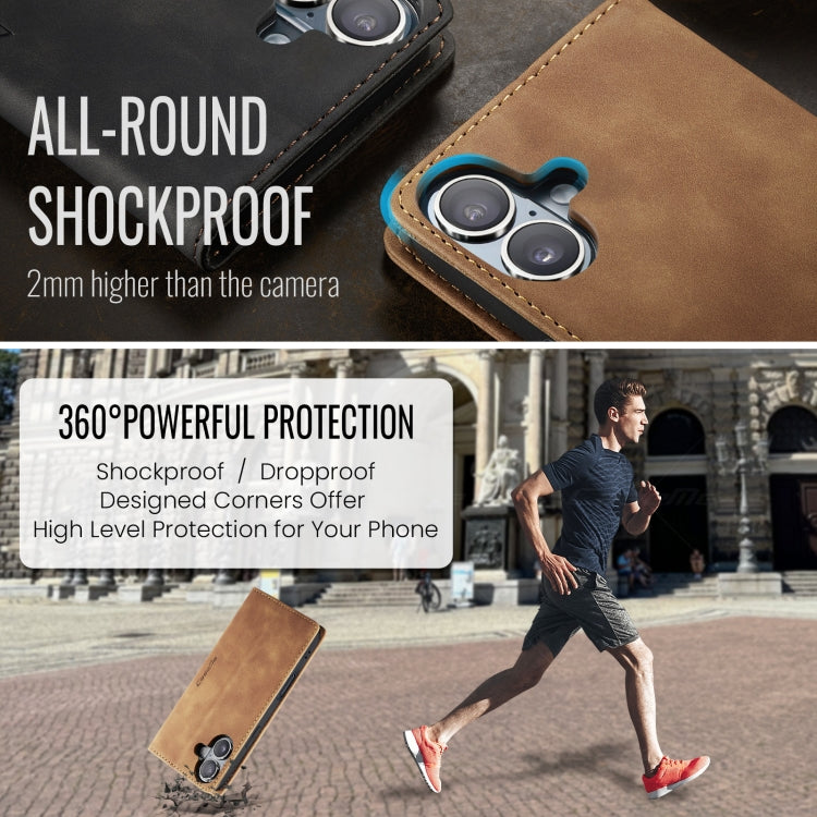 For iPhone 16 CaseMe 013 Multifunctional Horizontal Flip Leather Phone Case