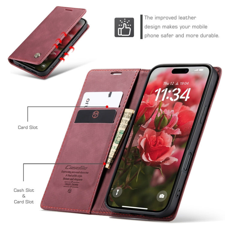 For iPhone 16 CaseMe 013 Multifunctional Horizontal Flip Leather Phone Case