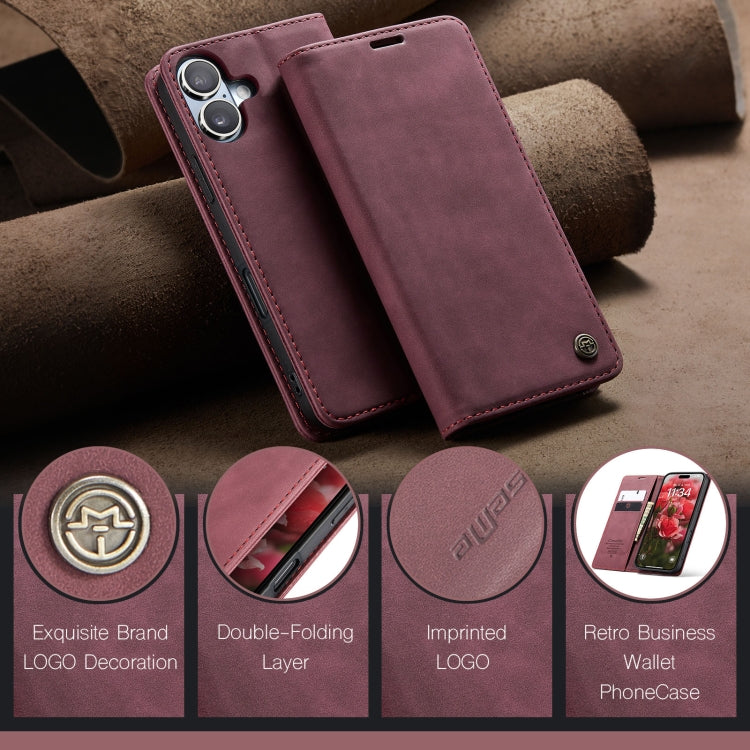For iPhone 16 CaseMe 013 Multifunctional Horizontal Flip Leather Phone Case