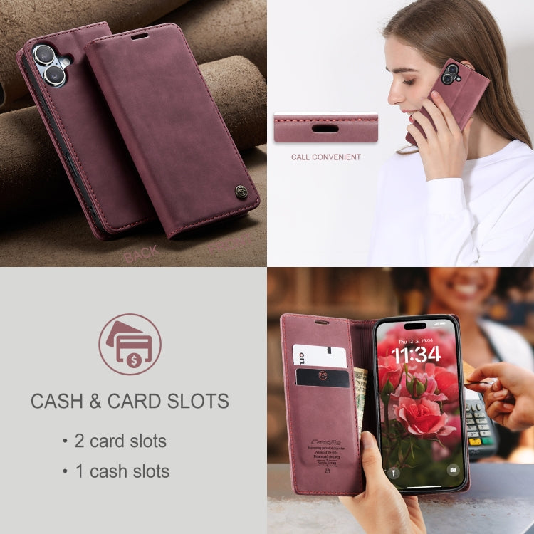 For iPhone 16 CaseMe 013 Multifunctional Horizontal Flip Leather Phone Case