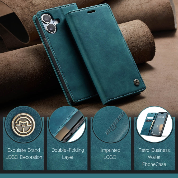For iPhone 16 CaseMe 013 Multifunctional Horizontal Flip Leather Phone Case