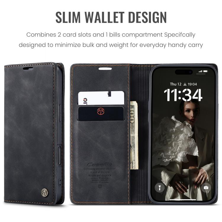 For iPhone 16 CaseMe 013 Multifunctional Horizontal Flip Leather Phone Case