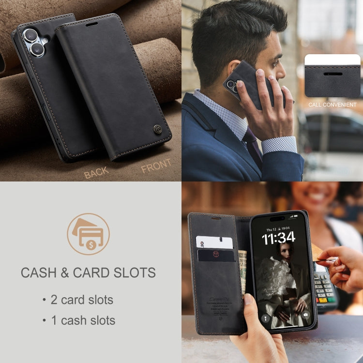 For iPhone 16 CaseMe 013 Multifunctional Horizontal Flip Leather Phone Case