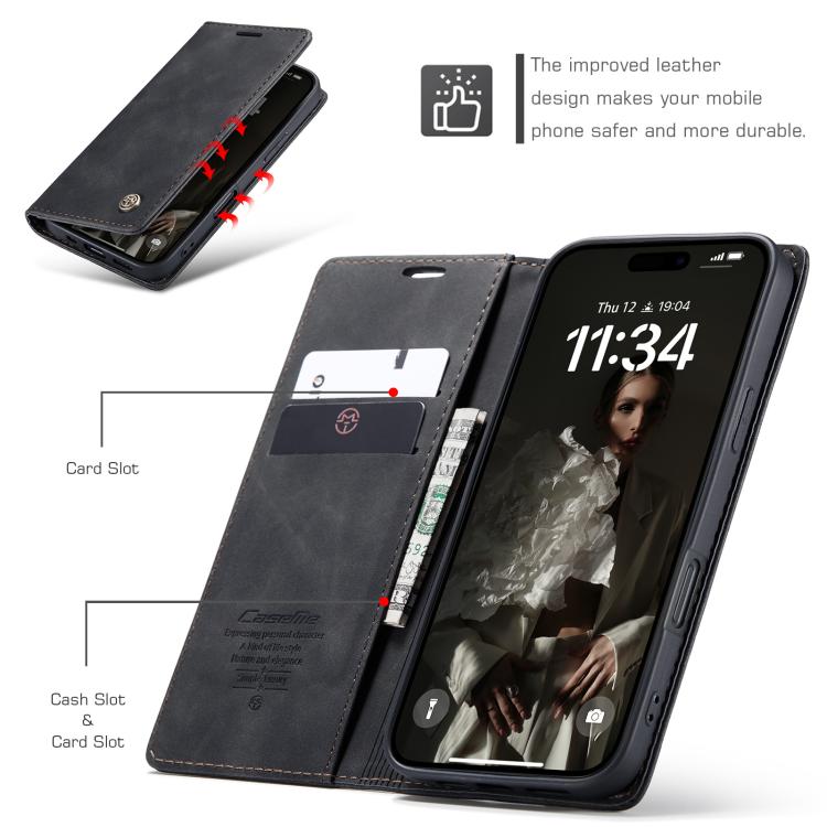 For iPhone 17 CaseMe 013 Multifunctional Horizontal Flip Leather Phone Case