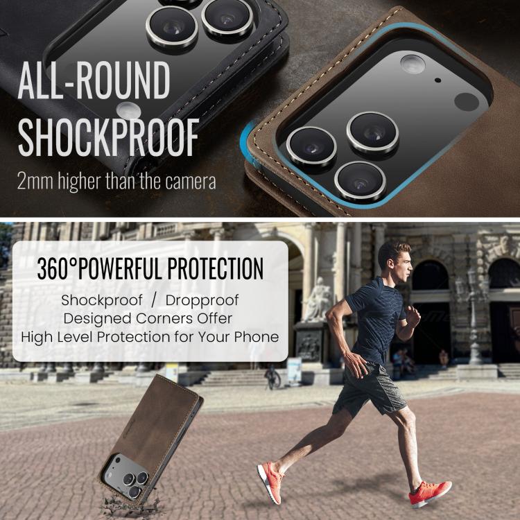 For iPhone 17 Pro CaseMe 013 Multifunctional Horizontal Flip Leather Phone Case