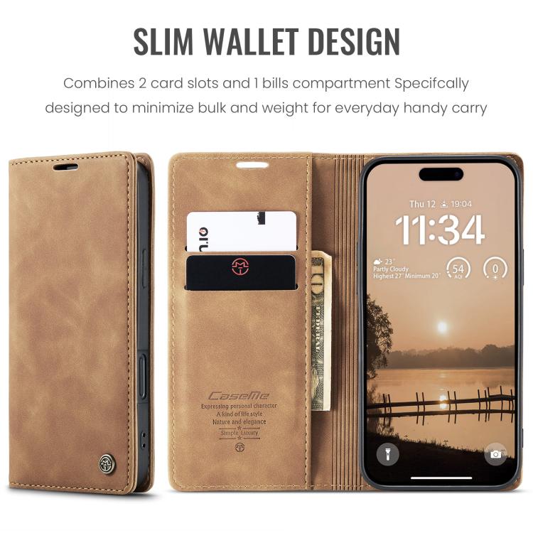 For iPhone 17 Pro CaseMe 013 Multifunctional Horizontal Flip Leather Phone Case