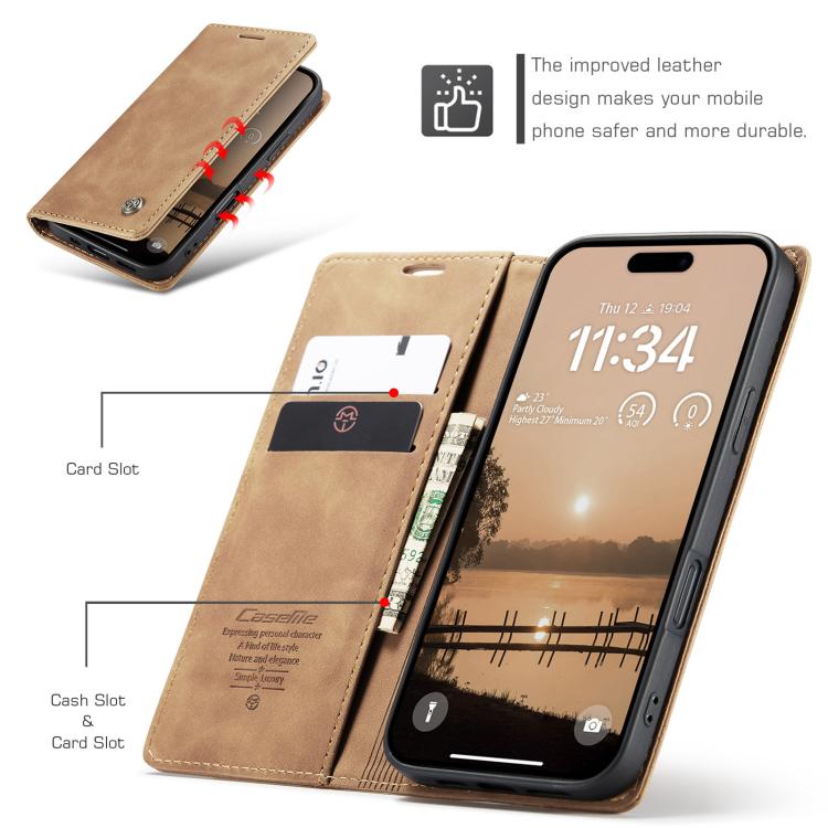 For iPhone 17 Pro CaseMe 013 Multifunctional Horizontal Flip Leather Phone Case