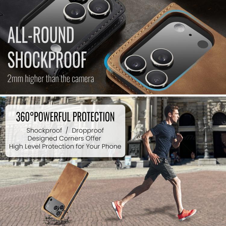 For iPhone 17 Pro CaseMe 013 Multifunctional Horizontal Flip Leather Phone Case