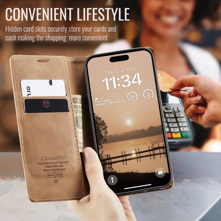 For iPhone 17 Pro CaseMe 013 Multifunctional Horizontal Flip Leather Phone Case