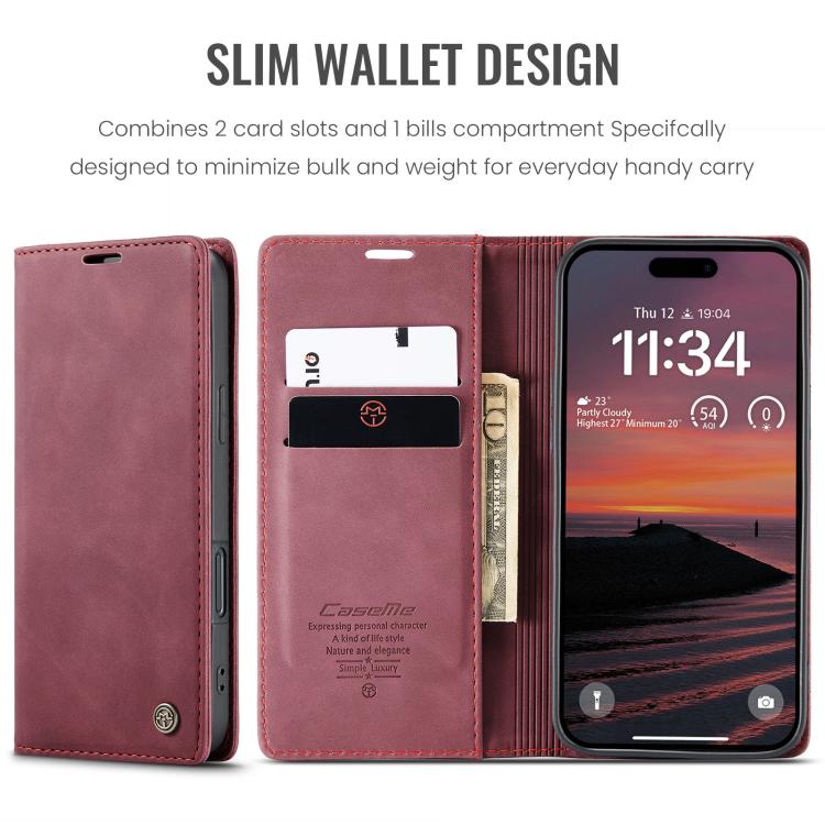 For iPhone 17 Pro CaseMe 013 Multifunctional Horizontal Flip Leather Phone Case