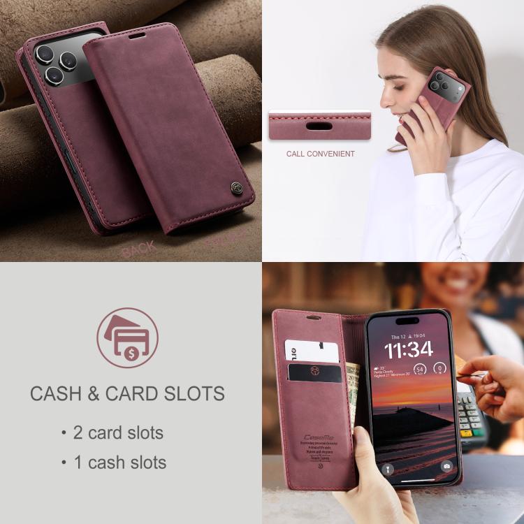 For iPhone 17 Pro CaseMe 013 Multifunctional Horizontal Flip Leather Phone Case