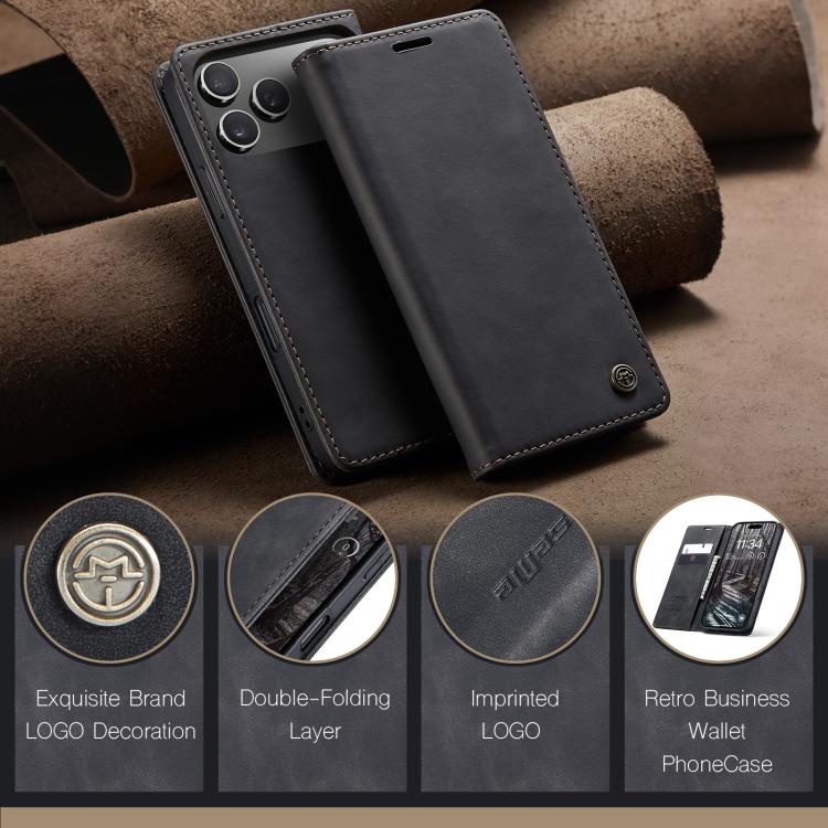 For iPhone 17 Pro CaseMe 013 Multifunctional Horizontal Flip Leather Phone Case