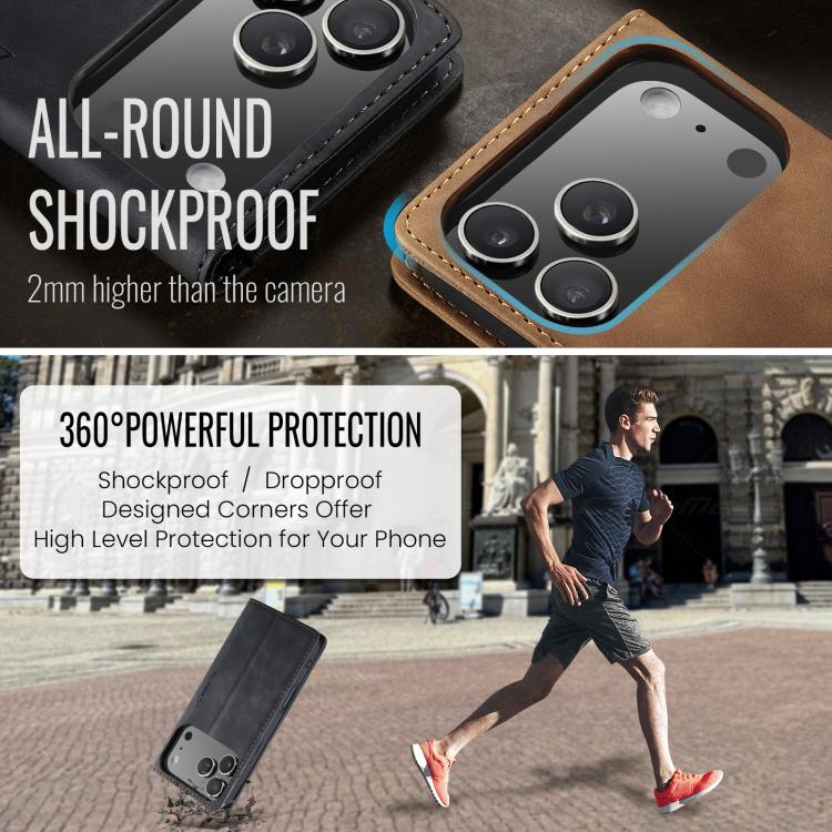 For iPhone 17 Pro CaseMe 013 Multifunctional Horizontal Flip Leather Phone Case
