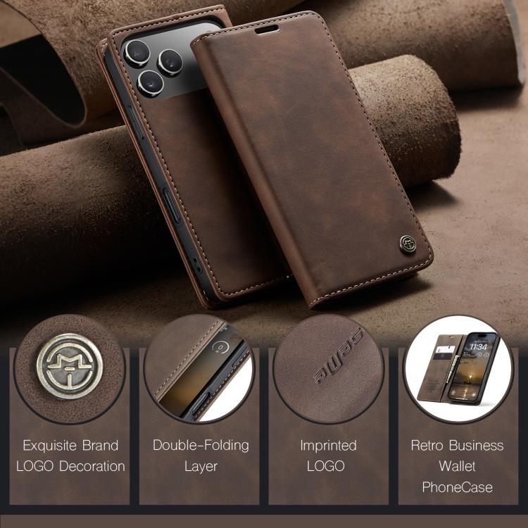 For iPhone 17 Pro Max CaseMe 013 Multifunctional Horizontal Flip Leather Phone Case
