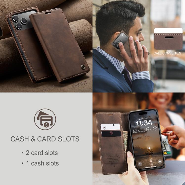 For iPhone 17 Pro Max CaseMe 013 Multifunctional Horizontal Flip Leather Phone Case