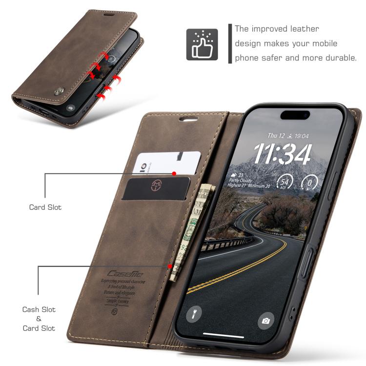 For iPhone Air CaseMe 013 Multifunctional Horizontal Flip Leather Phone Case