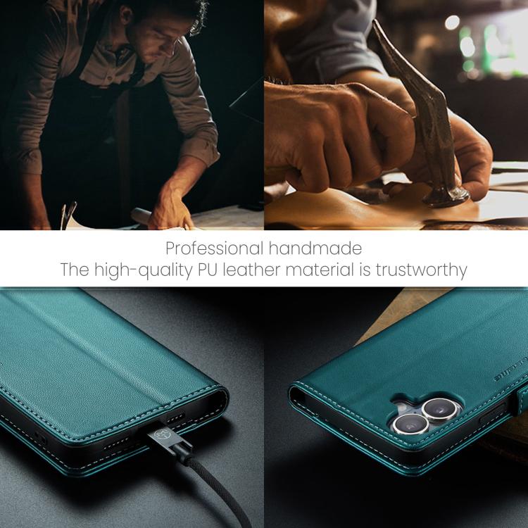 For iPhone 17 CaseMe 023 Butterfly Buckle Litchi Texture RFID Anti-theft Leather Phone Case
