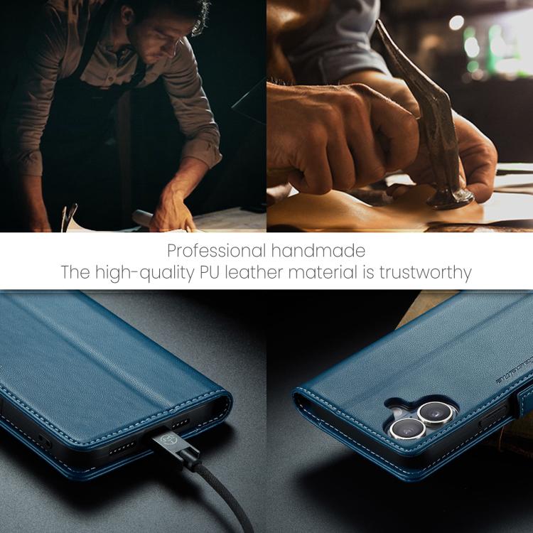 For iPhone 17 CaseMe 023 Butterfly Buckle Litchi Texture RFID Anti-theft Leather Phone Case