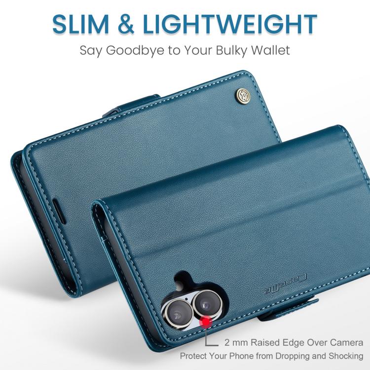 For iPhone 17 CaseMe 023 Butterfly Buckle Litchi Texture RFID Anti-theft Leather Phone Case