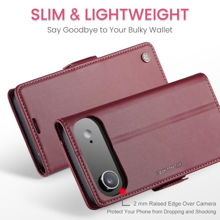 For iPhone Air CaseMe 023 Butterfly Buckle Litchi Texture RFID Anti-theft Leather Phone Case