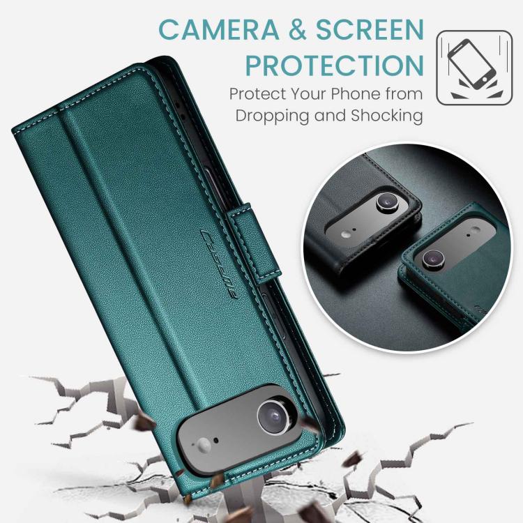 For iPhone Air CaseMe 023 Butterfly Buckle Litchi Texture RFID Anti-theft Leather Phone Case