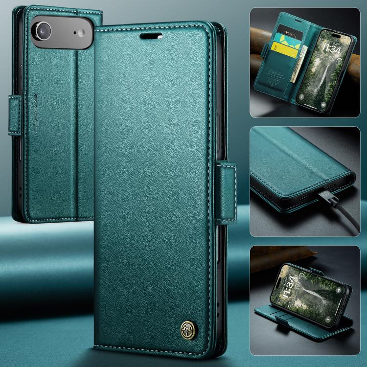 For iPhone Air CaseMe 023 Butterfly Buckle Litchi Texture RFID Anti-theft Leather Phone Case