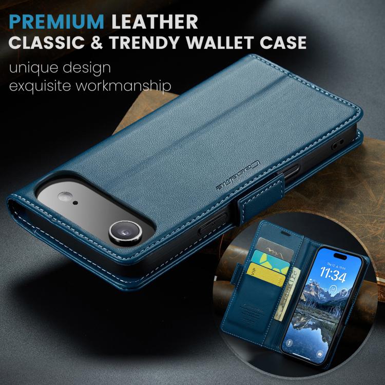 For iPhone Air CaseMe 023 Butterfly Buckle Litchi Texture RFID Anti-theft Leather Phone Case