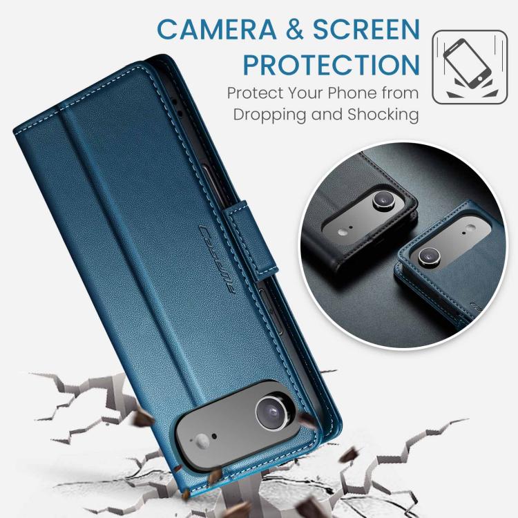 For iPhone Air CaseMe 023 Butterfly Buckle Litchi Texture RFID Anti-theft Leather Phone Case