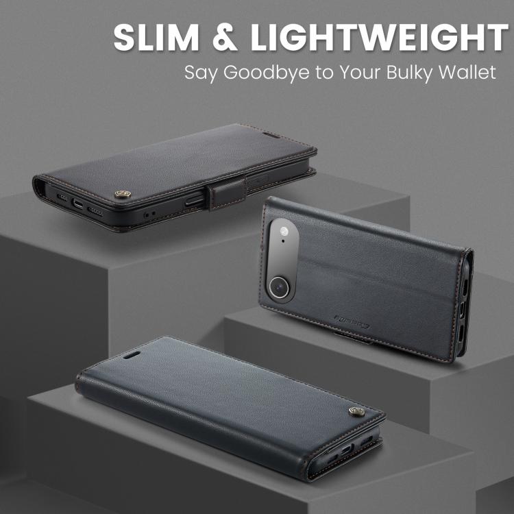 For iPhone Air CaseMe 023 Butterfly Buckle Litchi Texture RFID Anti-theft Leather Phone Case
