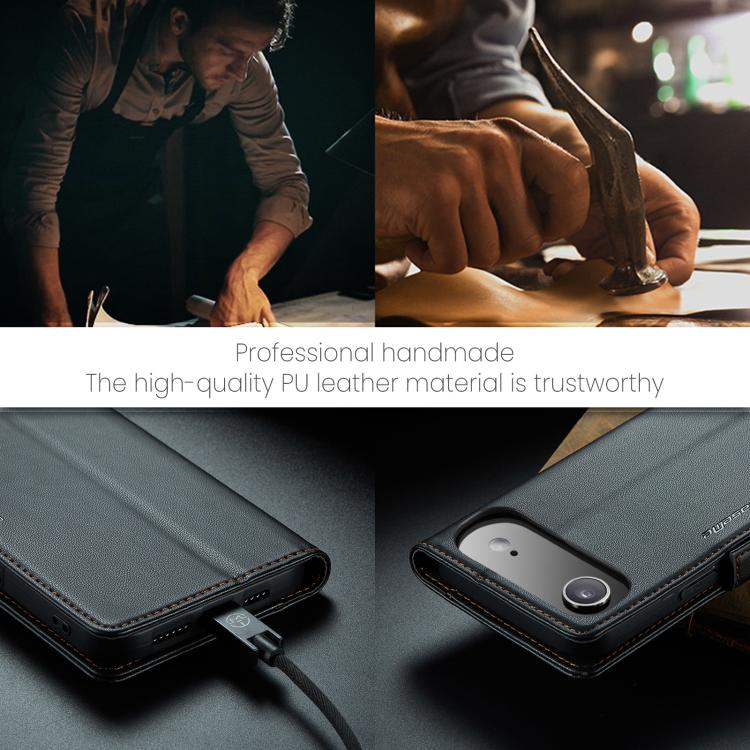 For iPhone Air CaseMe 023 Butterfly Buckle Litchi Texture RFID Anti-theft Leather Phone Case