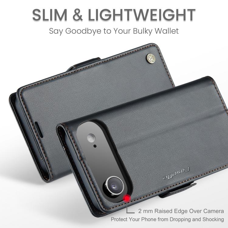 For iPhone Air CaseMe 023 Butterfly Buckle Litchi Texture RFID Anti-theft Leather Phone Case