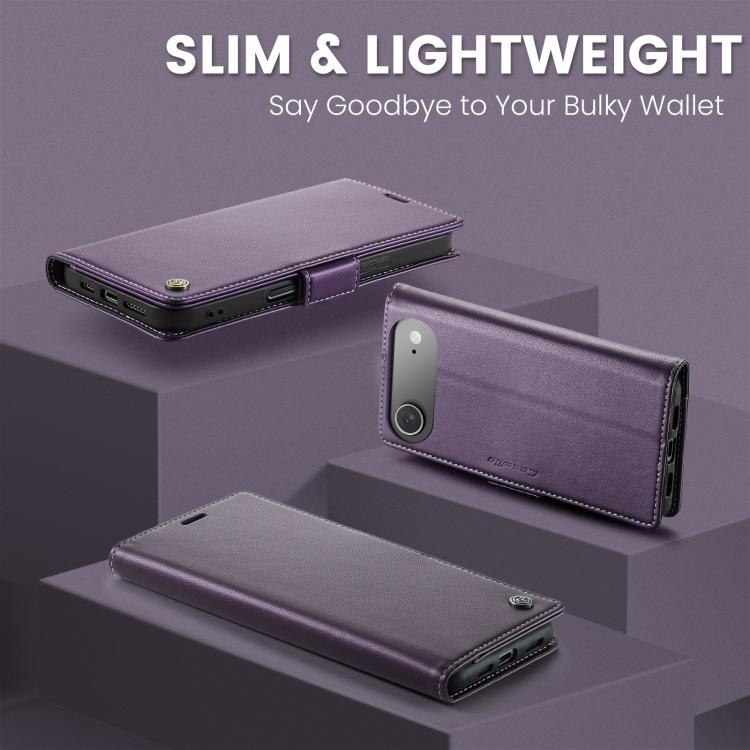 For iPhone Air CaseMe 023 Butterfly Buckle Litchi Texture RFID Anti-theft Leather Phone Case