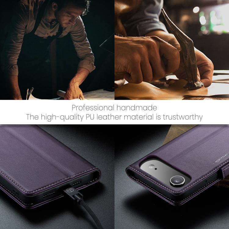 For iPhone Air CaseMe 023 Butterfly Buckle Litchi Texture RFID Anti-theft Leather Phone Case