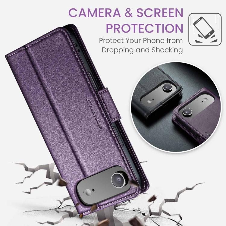 For iPhone Air CaseMe 023 Butterfly Buckle Litchi Texture RFID Anti-theft Leather Phone Case