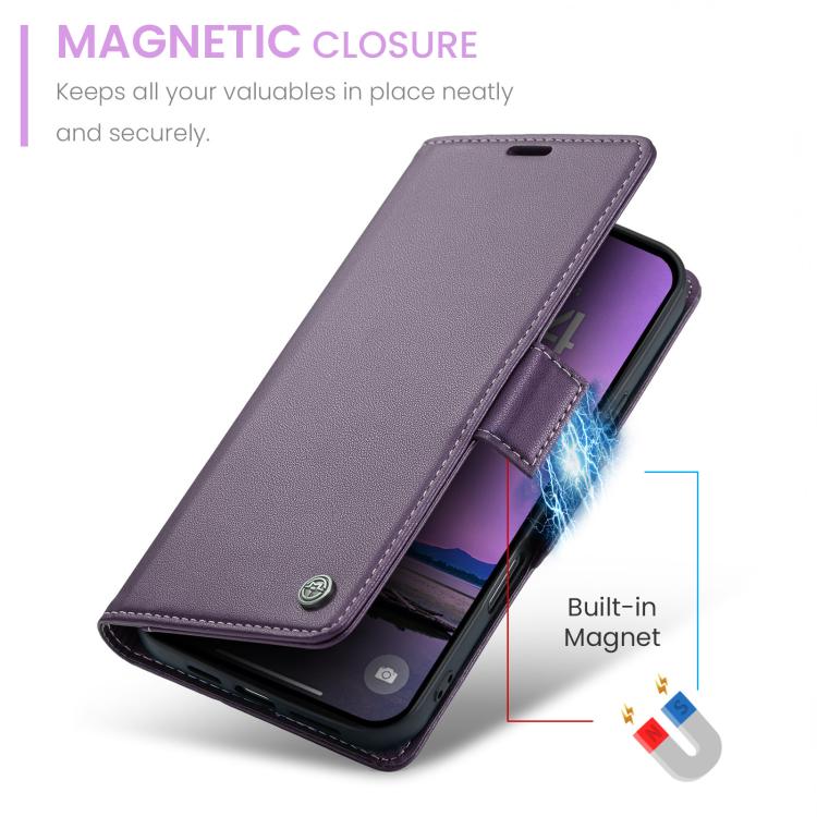 For iPhone Air CaseMe 023 Butterfly Buckle Litchi Texture RFID Anti-theft Leather Phone Case