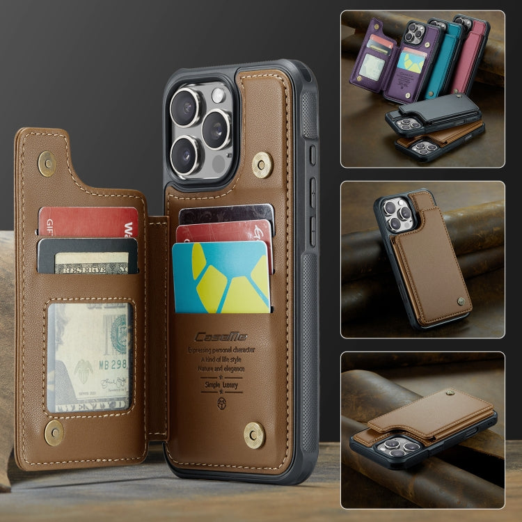 For iPhone 16 Pro Max CaseMe C22 Card Slots Holder RFID Anti-theft Phone Case