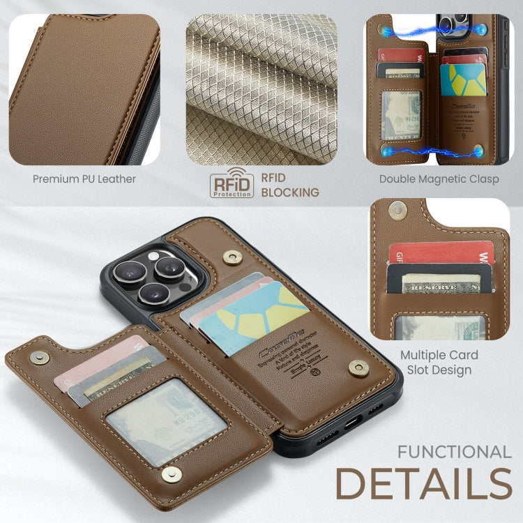 For iPhone 16 Pro Max CaseMe C22 Card Slots Holder RFID Anti-theft Phone Case