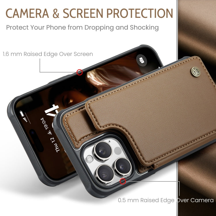 For iPhone 16 Pro Max CaseMe C22 Card Slots Holder RFID Anti-theft Phone Case